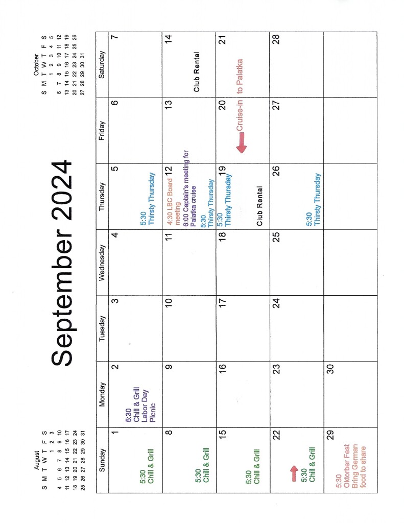 LBC September 2024 Calendar